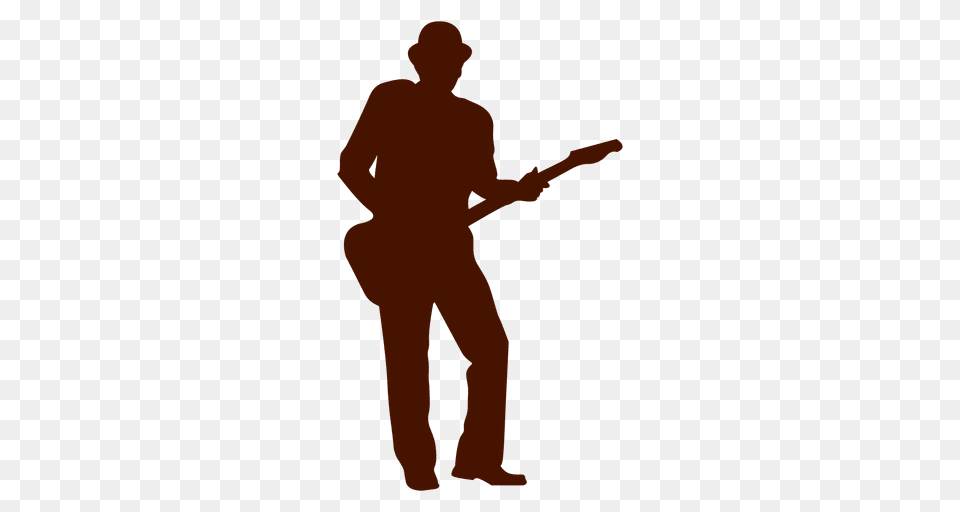 Music Guitar Silhouette, Adult, Person, Man, Male Free Png