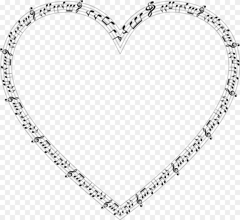 Music Heart Clipart Vector Royalty Clipart Vintage Heart Clipart, Gray Free Transparent Png