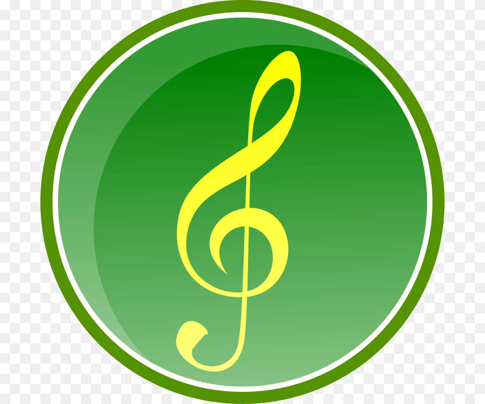 Music Icon, Green, Logo, Disk Free Png Download