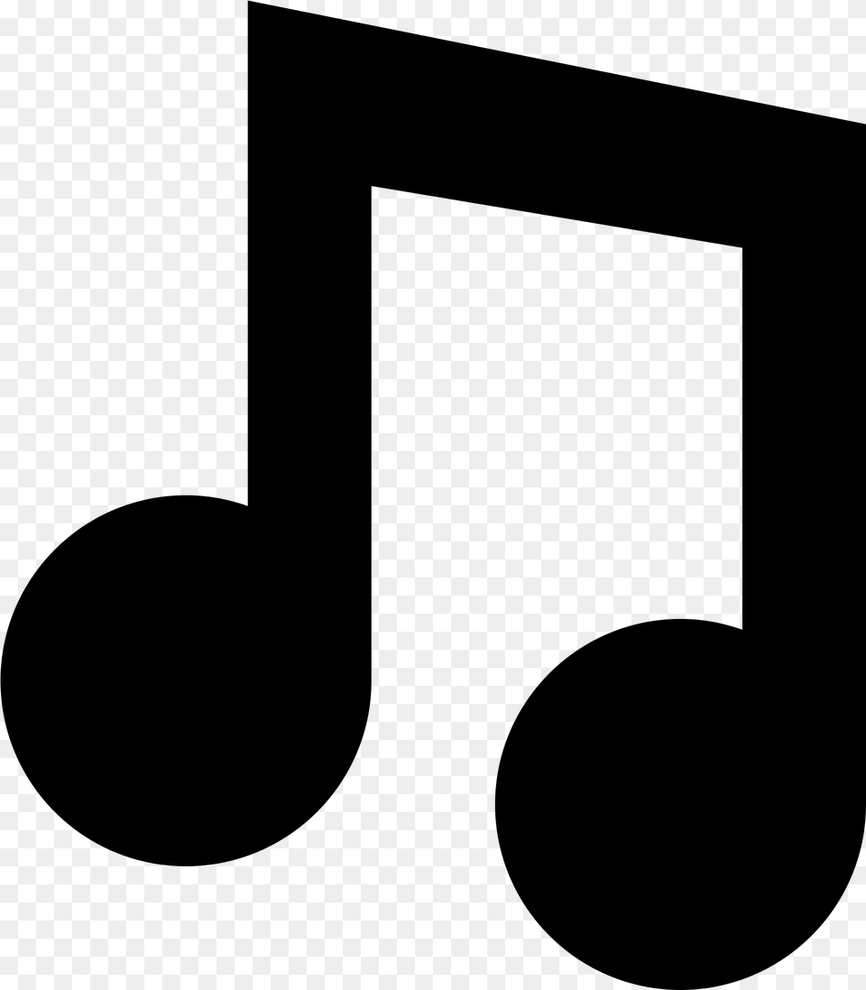 Music Icon Desenho De Notas Musicais Pretas, Gray Free Png Download