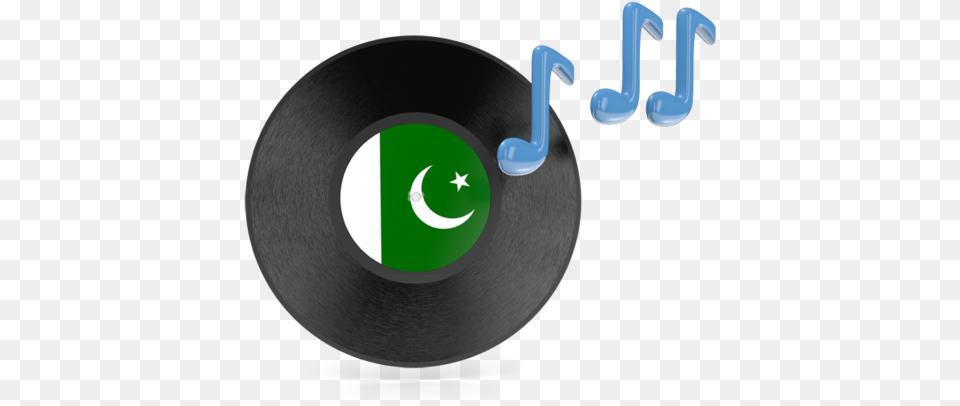 Music Icon Illustration Of Flag Pakistan Puerto Rico Music Icon, Disk, Text Png Image