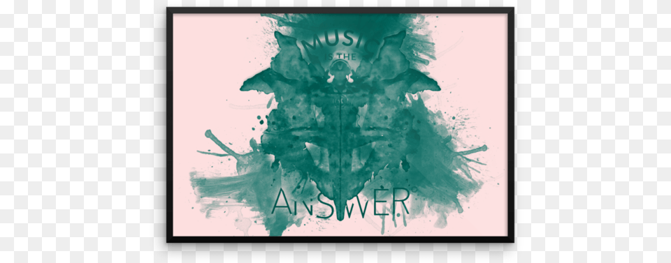 Music Inkblot U2022 Verde Landscape Gallery Piece Birch, Art, Collage, Painting, Text Free Transparent Png