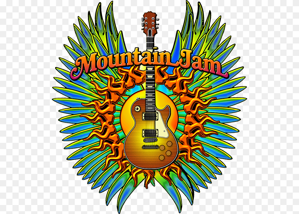 Music Jam Mountain Jam Logo 2019, Guitar, Musical Instrument Png Image