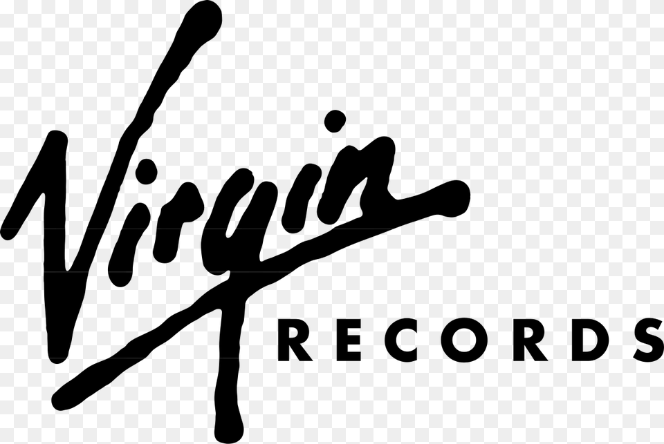 Music Label Logo For Virgin Records, Gray Png Image