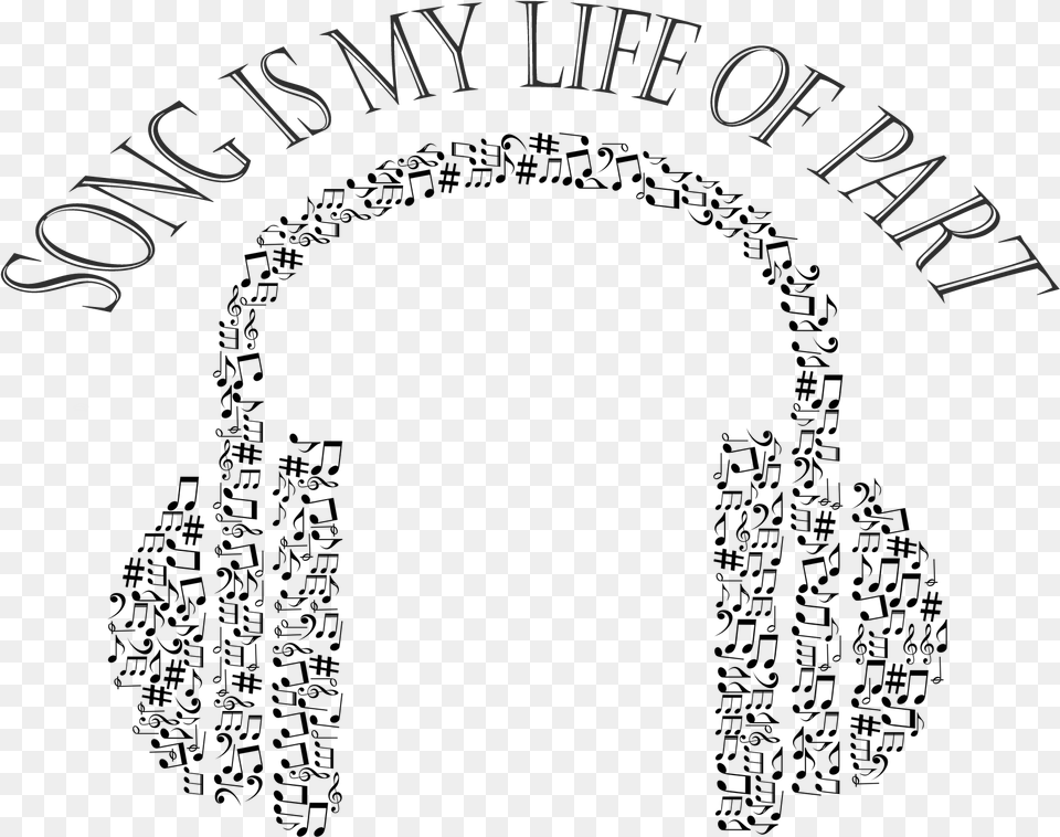 Music Lovers Music Notes Silhouette Man39s Headphones, Blackboard, Logo, Text Free Png