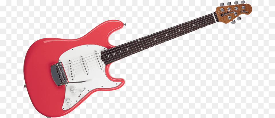 Music Man Cutssst Crd Rmr C Coral Red Roasted Maple Electric Guitar, Electric Guitar, Musical Instrument, Bass Guitar Png