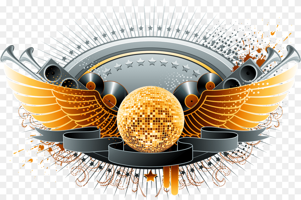 Music Music Logo, Sphere, Emblem, Symbol, Chandelier Png Image