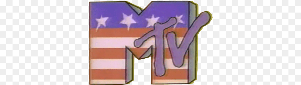 Music Myposts Mtv American Mtv Logo 80s, Person, American Flag, Flag, Head Free Transparent Png