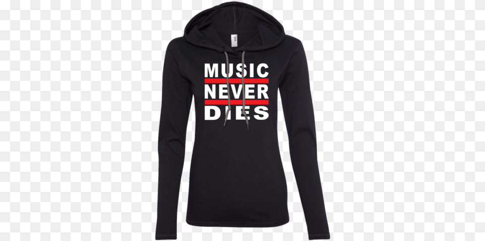 Music Never Dies Is A Registered Trademark, Clothing, Hood, Hoodie, Knitwear Png