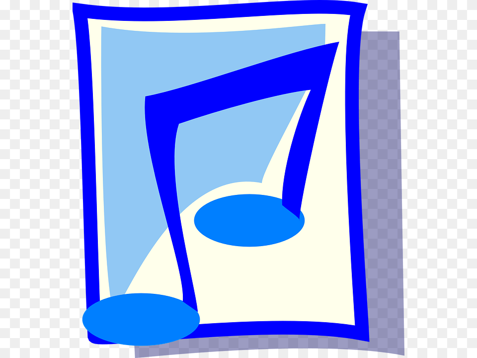Music Note Blue Sheet Sign Icon Fast Sound Signo De Musica Azul Png