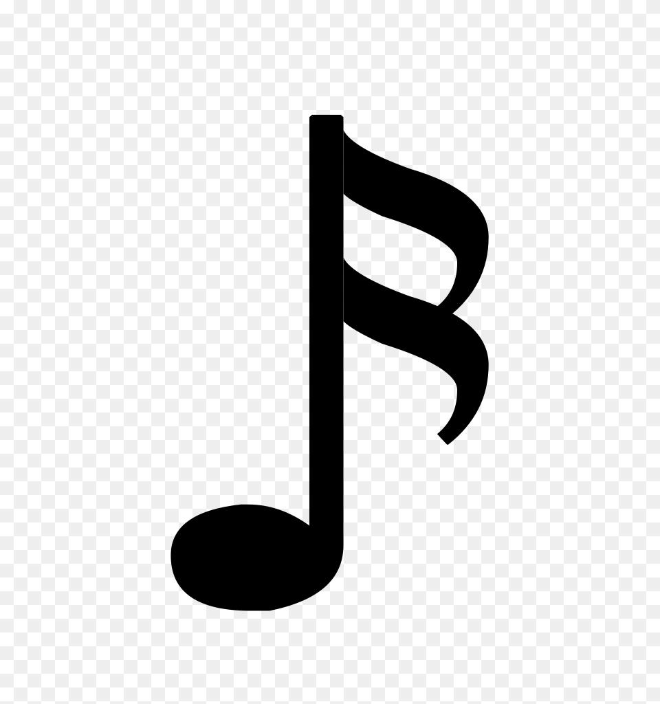 Music Note Clip Art Transparent Background, Gray Free Png Download