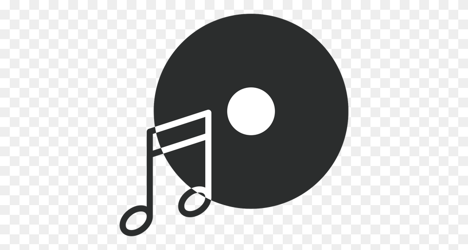 Music Note Disc Flat Icon, Astronomy, Moon, Nature, Night Png Image
