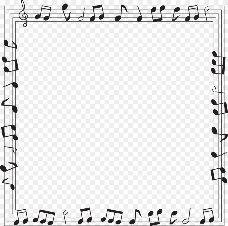 Music Note Frame, Home Decor, White Board Free Png