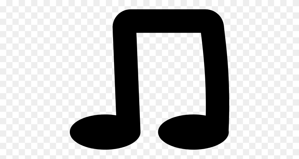 Music Note Icon, Gray Png Image