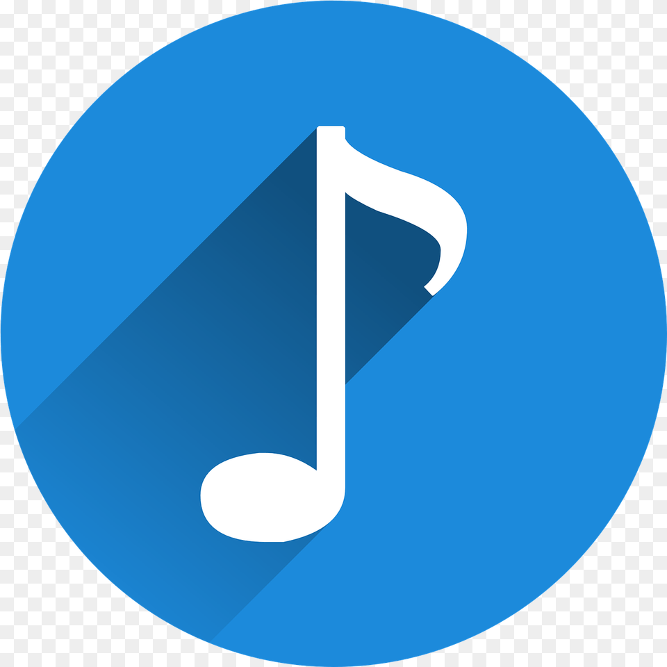 Music Note Icon Image Logo Music Logo Blue, Sign, Symbol, Text Free Transparent Png
