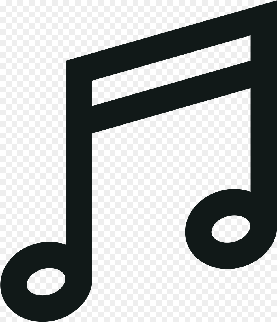 Music Note Outlines Download Open Music Note, Carriage, Transportation, Vehicle, Beach Wagon Png
