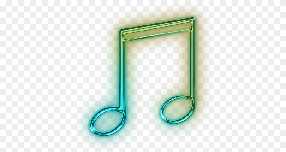 Music Note Transparent Icon Icons And Transparent Neon Music Notes, Light, Text, Symbol, Mailbox Free Png Download