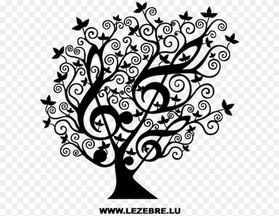 Music Note Tree Clipart, Art, Floral Design, Graphics, Pattern Free Png