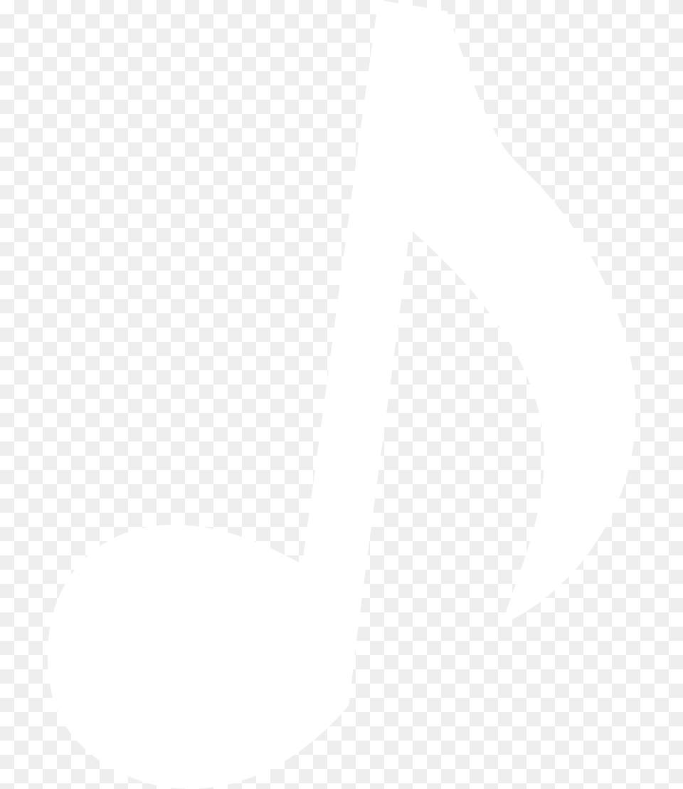 Music Note White Free Download White Single Music Notes, Cutlery Png Image