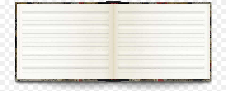 Music Notebook Half Leather Bound Horizontal, Page, Text, Diary, Computer Hardware Png Image
