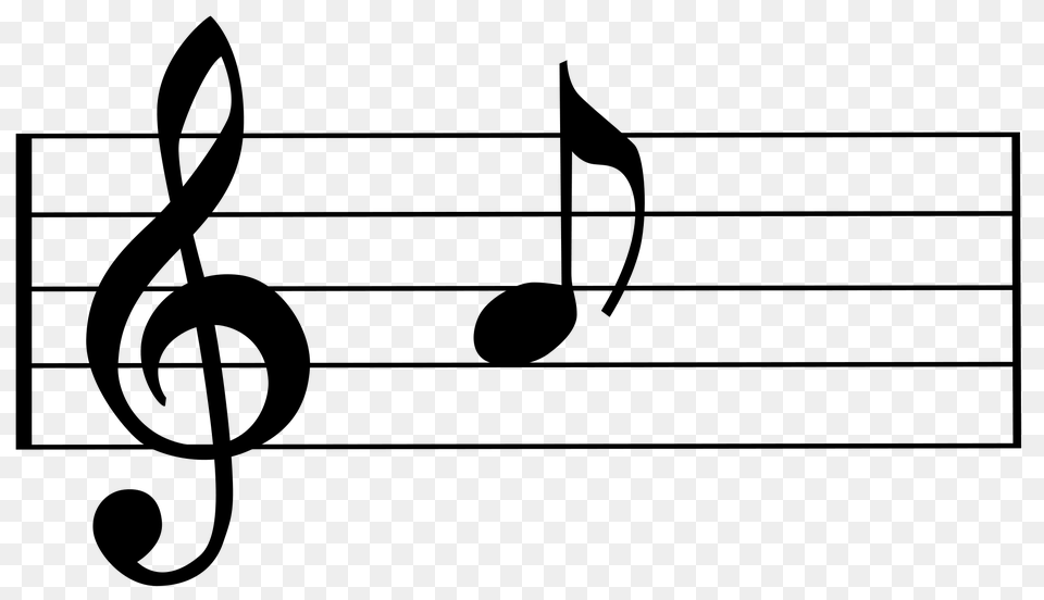 Music Notes, Gray Png Image