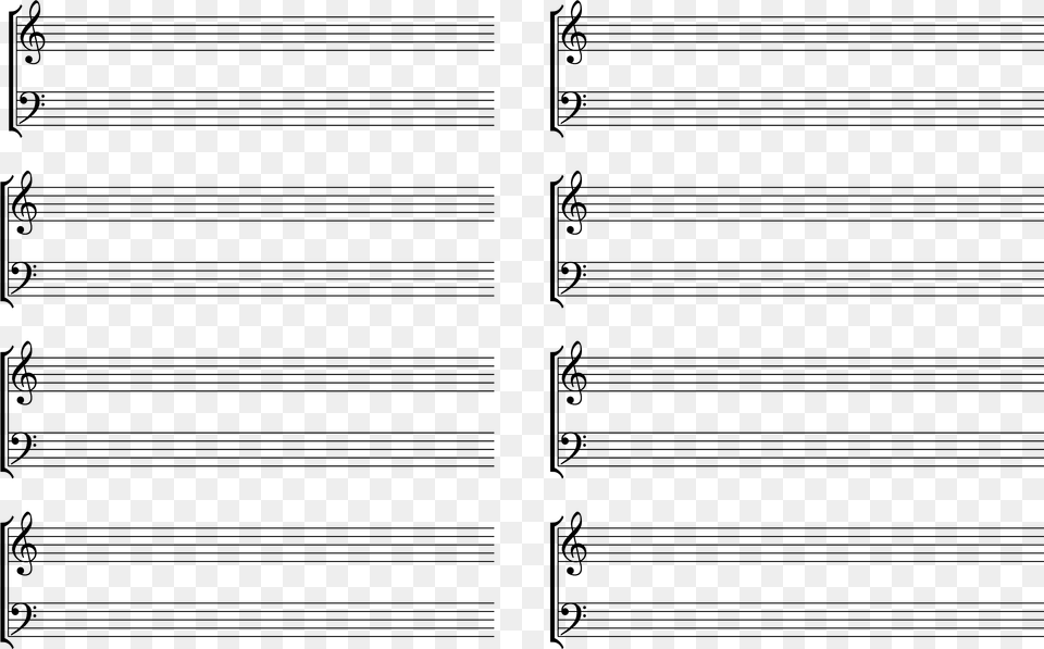 Music Notes 2 Columns Paper Main Image Parallel, Gray Png
