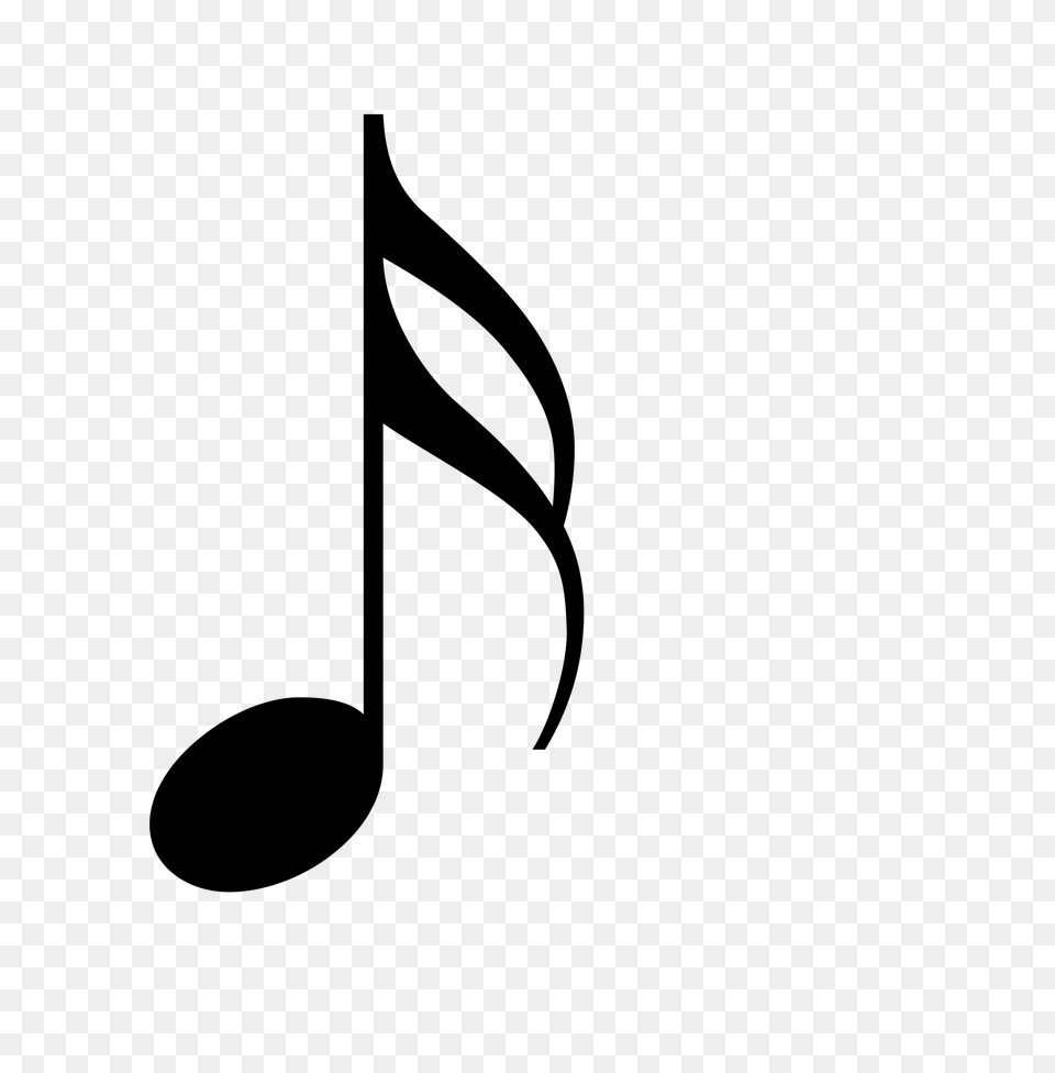 Music Notes, Gray Free Png Download