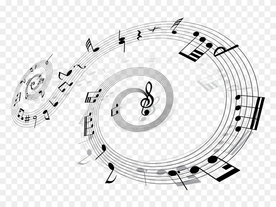 Music Notes, Machine, Spoke, Wheel, Spiral Png Image
