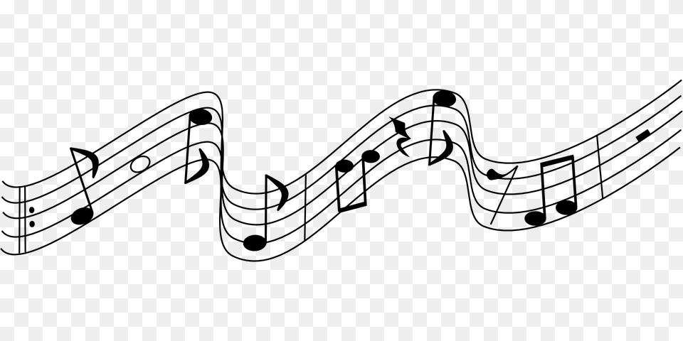 Music Notes, Gray Png Image