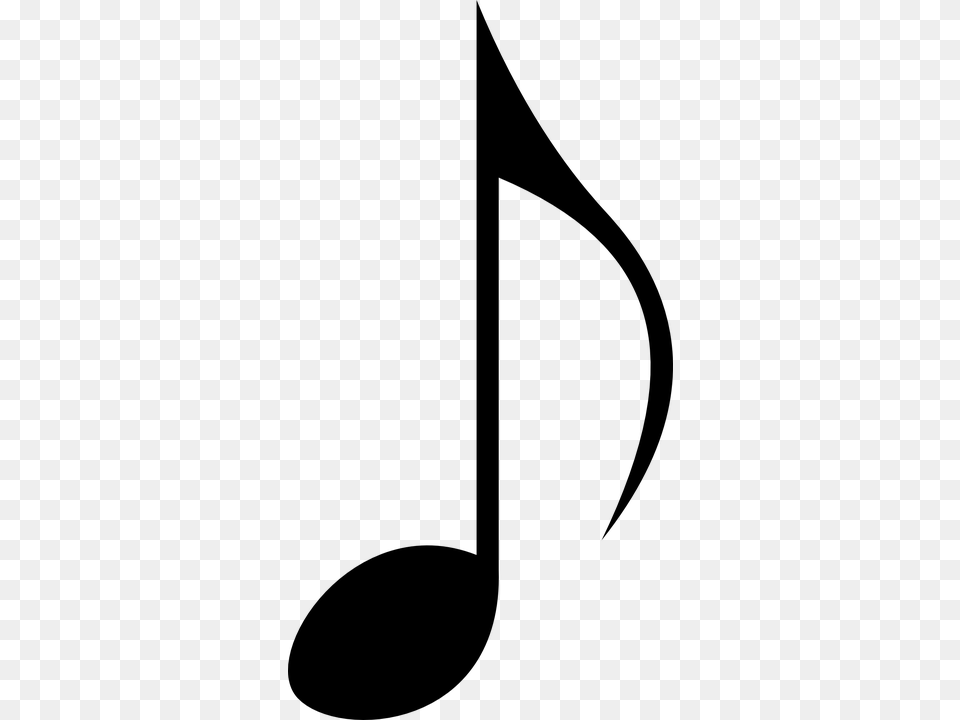 Music Notes, Gray Png Image