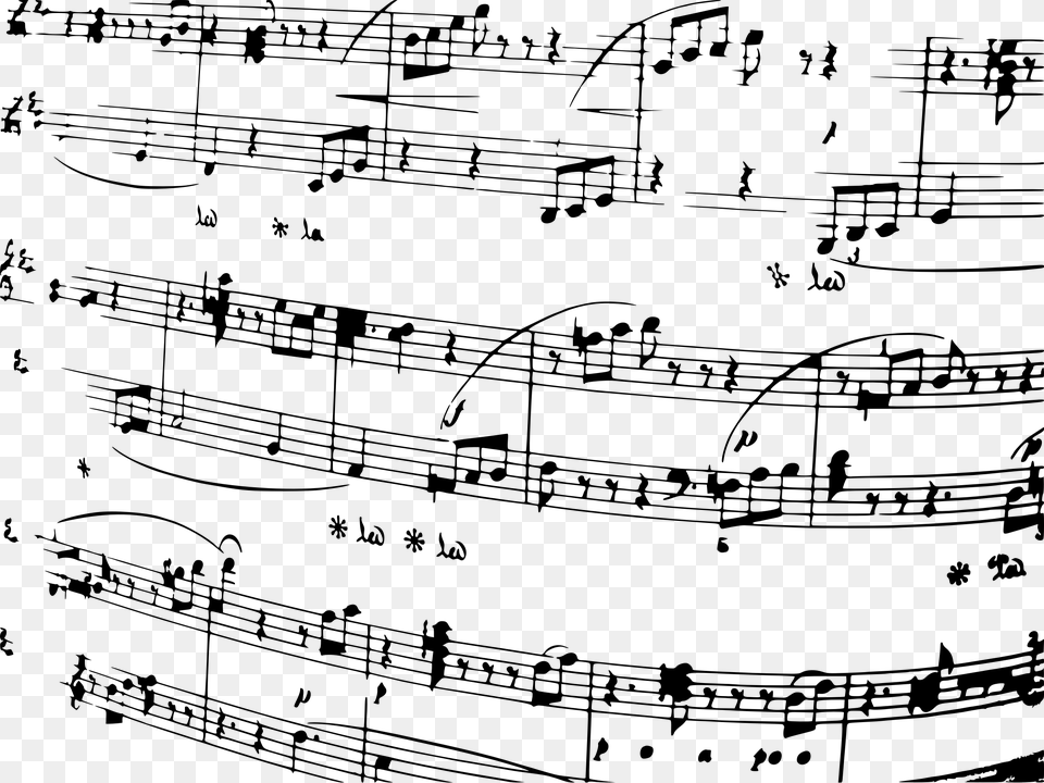 Music Notes Background Clip Arts Sheet Music Notes, Gray Png Image