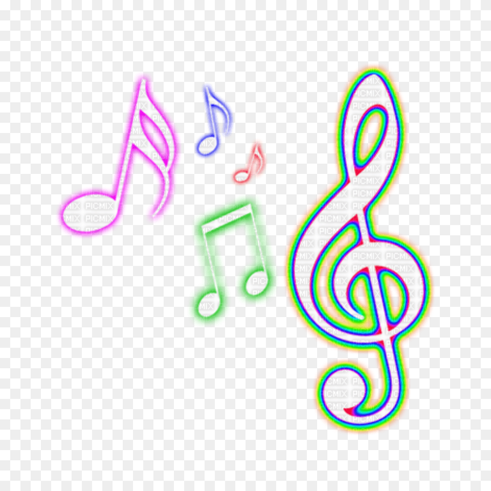 Music Notes Background Image Colorful Music Notes, Light, Text, Neon, Symbol Free Transparent Png