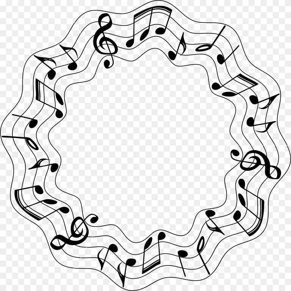 Music Notes Circle Circle Of Music Notes, Accessories Free Png Download
