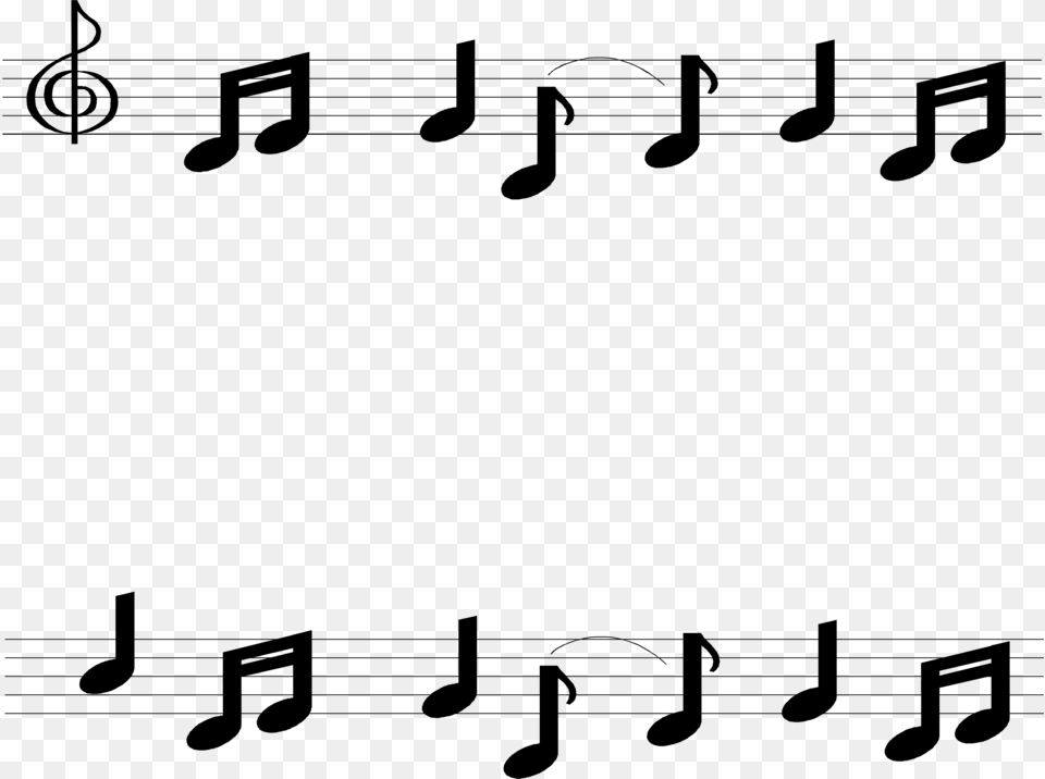 Music Notes Clip Art Borders Music Note Borders Clip Art, Gray Free Transparent Png