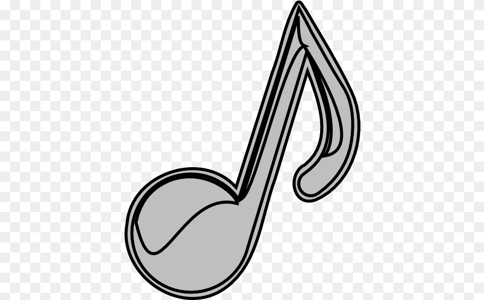 Music Notes Clip Art Free Download Clipart Clipartix Music Notes Gray, Cutlery, Spoon, Smoke Pipe Png Image