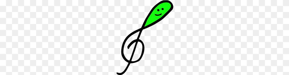 Music Notes Clip Art Makes A Sweet Sound, Cutlery, Green Png