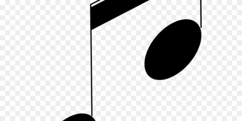 Music Notes Clipart Background, Gray Png