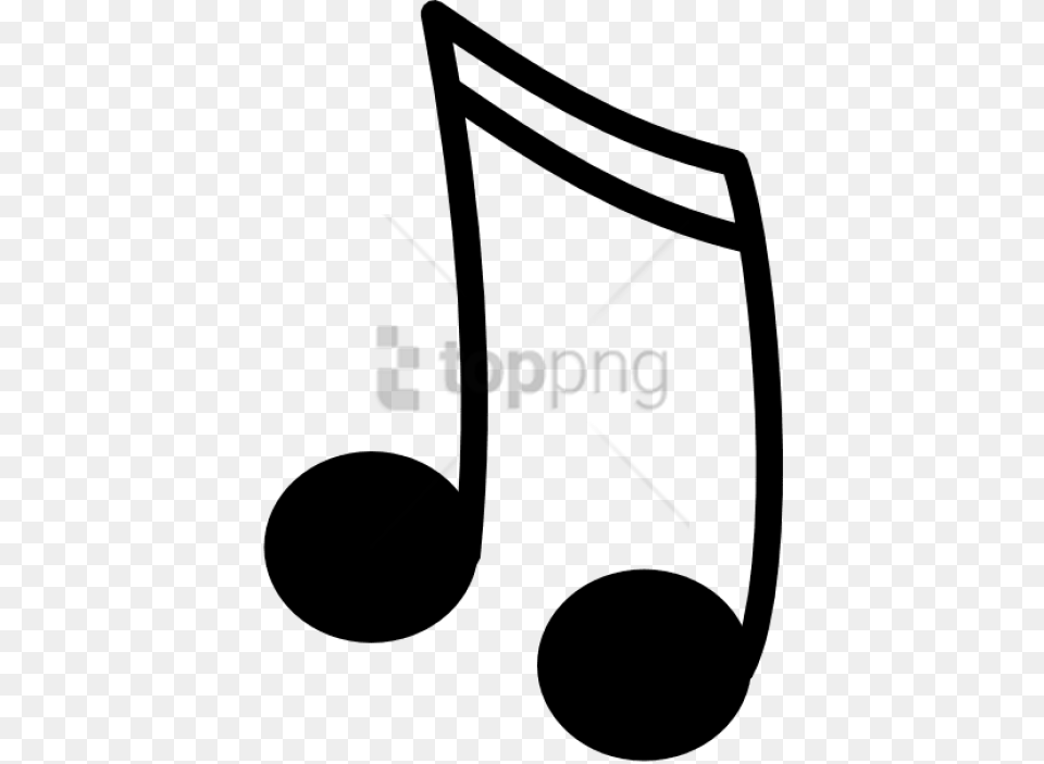 Music Notes Clipart Image With Clip Art Music Note, Text, Stencil, Smoke Pipe Free Transparent Png