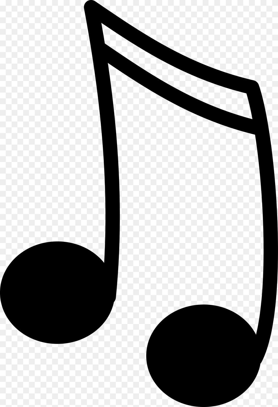 Music Notes Clipart Melonheadz, Gray Free Png Download