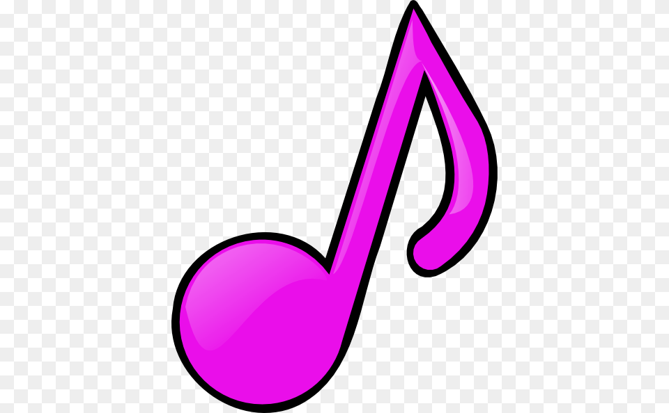 Music Notes Clipart Pink, Purple, Smoke Pipe Png