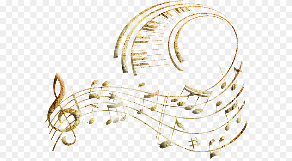 Music Notes Clipart Soundtrack Gold Music Notes Free Png