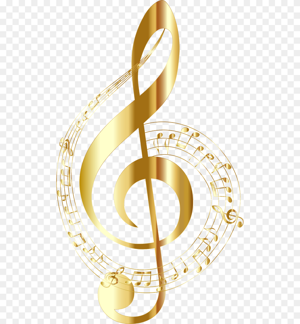 Music Notes Clipart Yellow Gold Music Notes Background, Chandelier, Lamp, Text, Symbol Free Transparent Png
