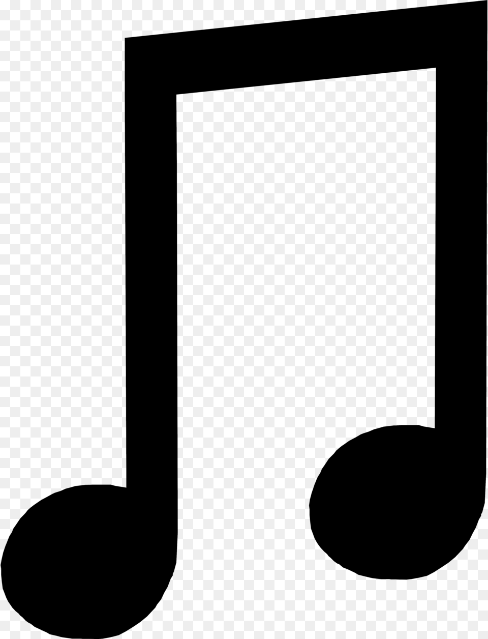 Music Notes Cross Clipart Library Library Musical Ti Ti Music Note, Gray Png