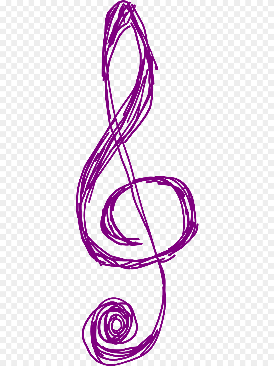 Music Notes Hand Drawn, Purple, Smoke Pipe Png
