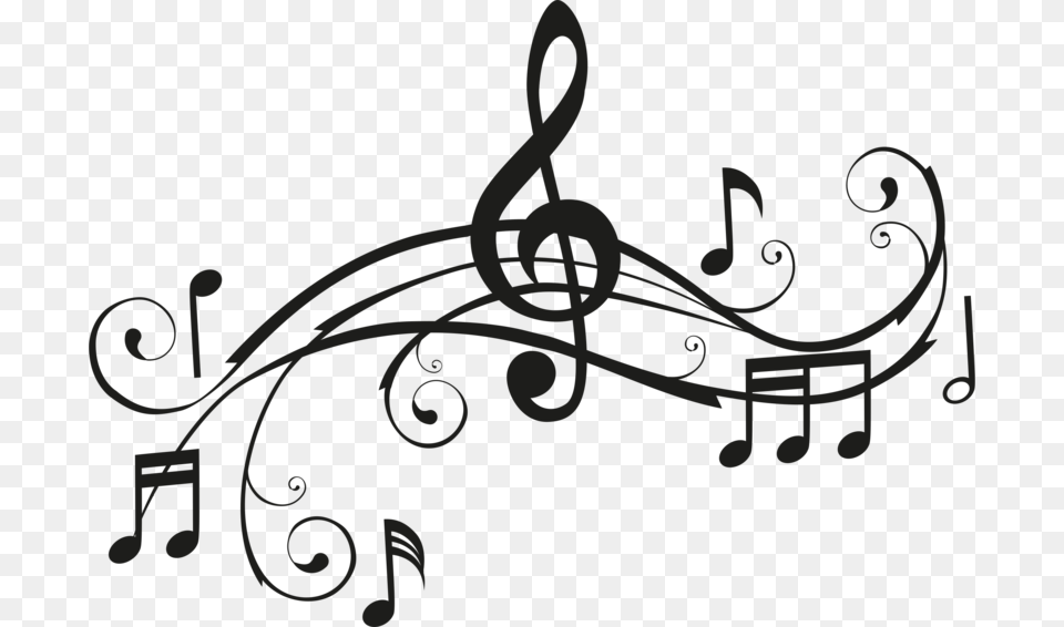 Music Notes Image Music Clipart Black And White, Device, Grass, Lawn, Lawn Mower Free Png