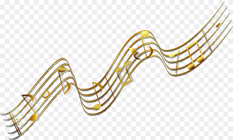 Music Notes Picture Gold Music Notes Transparent Background, Amusement Park, Fun, Roller Coaster, Cad Diagram Free Png