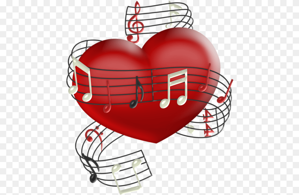 Music Notes Red Heart Clipart Music And Hearts, Balloon Png Image