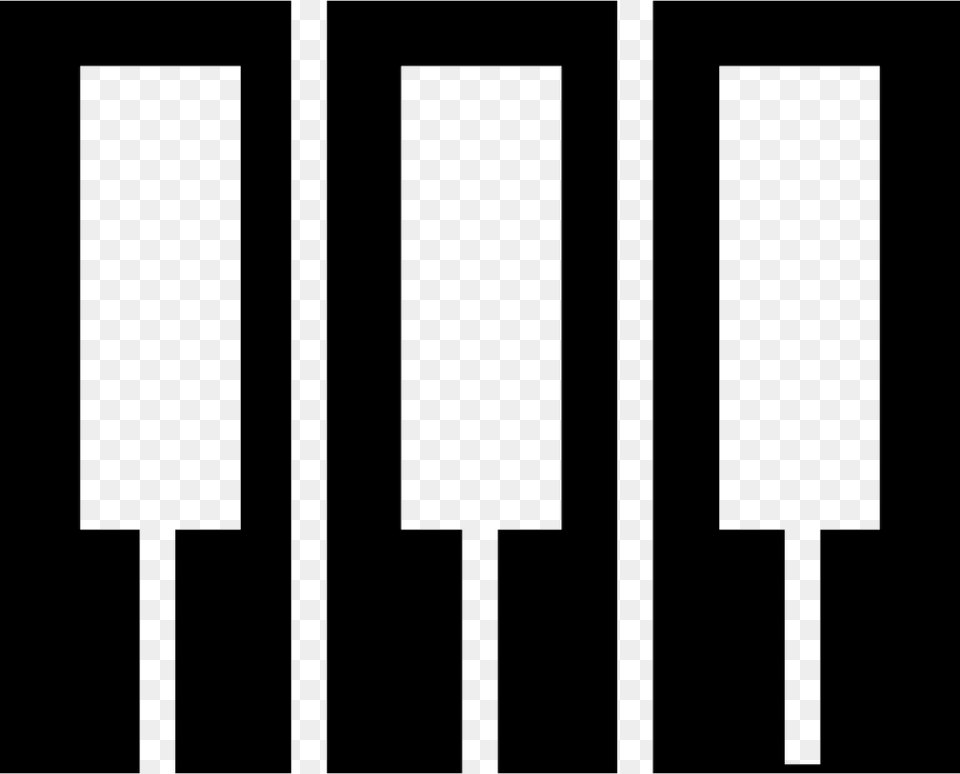 Music Piano Keys Monochrome Free Png Download