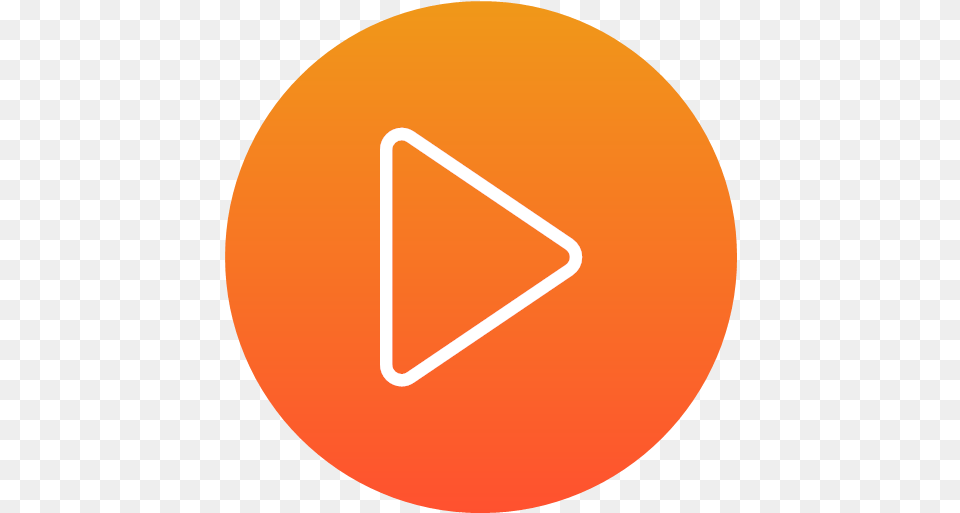 Music Play Player Video Icon Gradient Ui, Triangle, Sign, Symbol, Disk Free Transparent Png