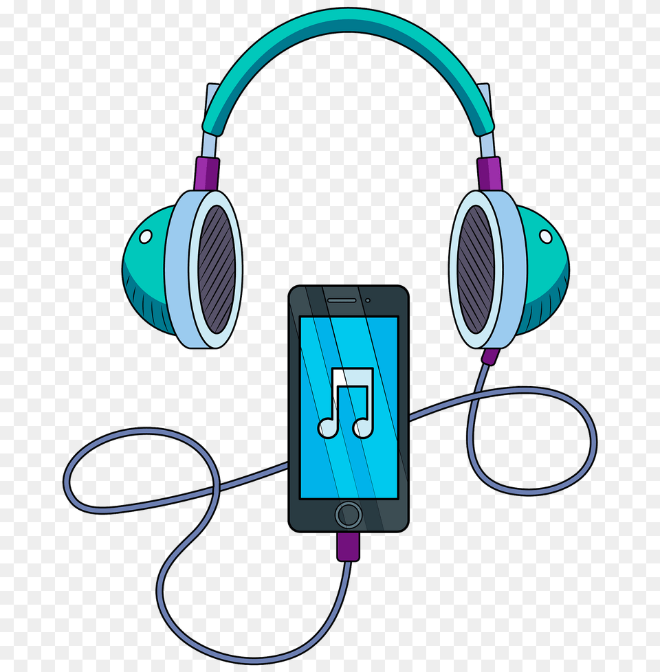 Music Player And Headphones Clipart, Electronics, Smoke Pipe Free Png Download
